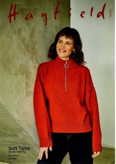 Knitting Pattern - Hayfield 10335 - Soft Twist DK - Ladies Sweater